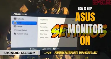 Keeping Your ASUS Monitor On: A Simple Guide