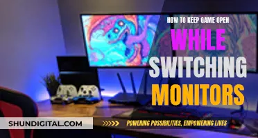 Keep Games Open While Switching Monitors: A Simple Guide