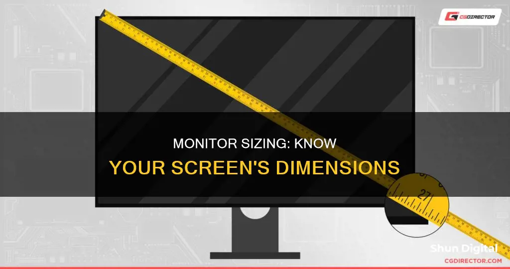 how to know size of each monitor