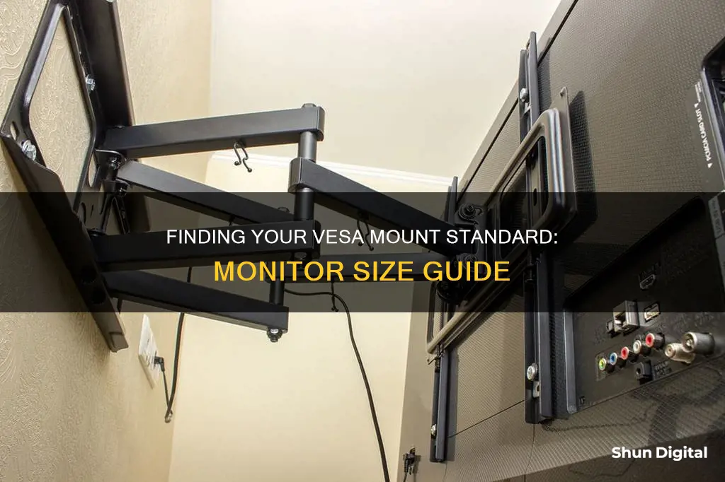 how to know what size vesa your monitor is