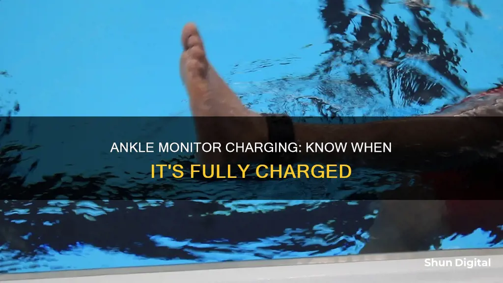 how to know when ankle monitor is fully charged