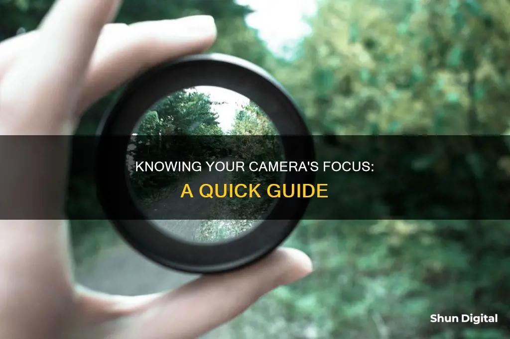 how to know when your camera in in focus