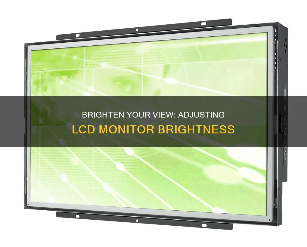 how to lighten lcd monitor