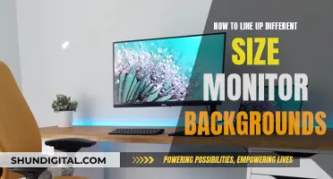 Aligning Monitor Backgrounds: Size Harmony for Your Display