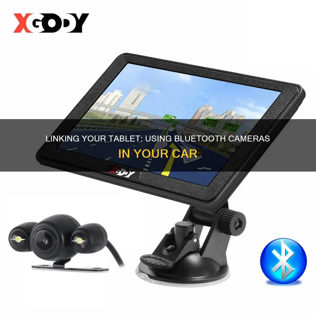 how to link tablet to bluetooth cameras on my car