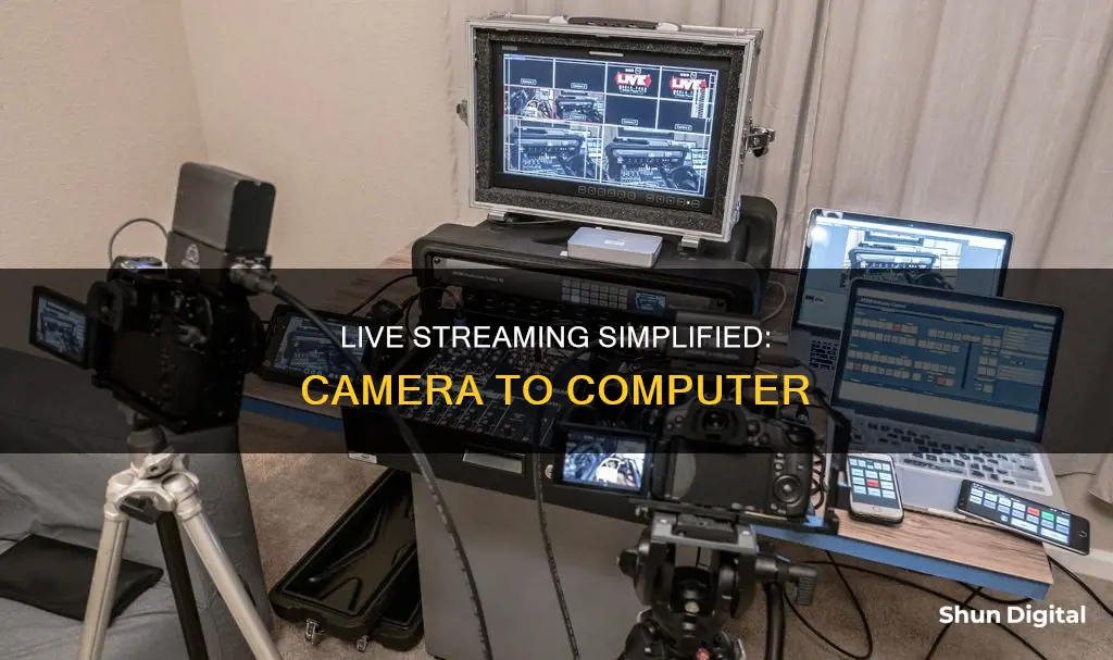 how to live stream from camera to computer