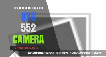 Loading Batteries into Your DXG 552 Camera: A Step-by-Step Guide