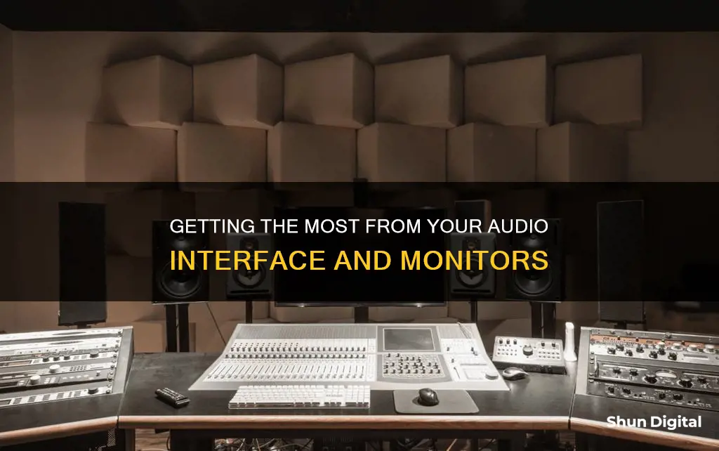 how to maximize your audio interface and studio monitors