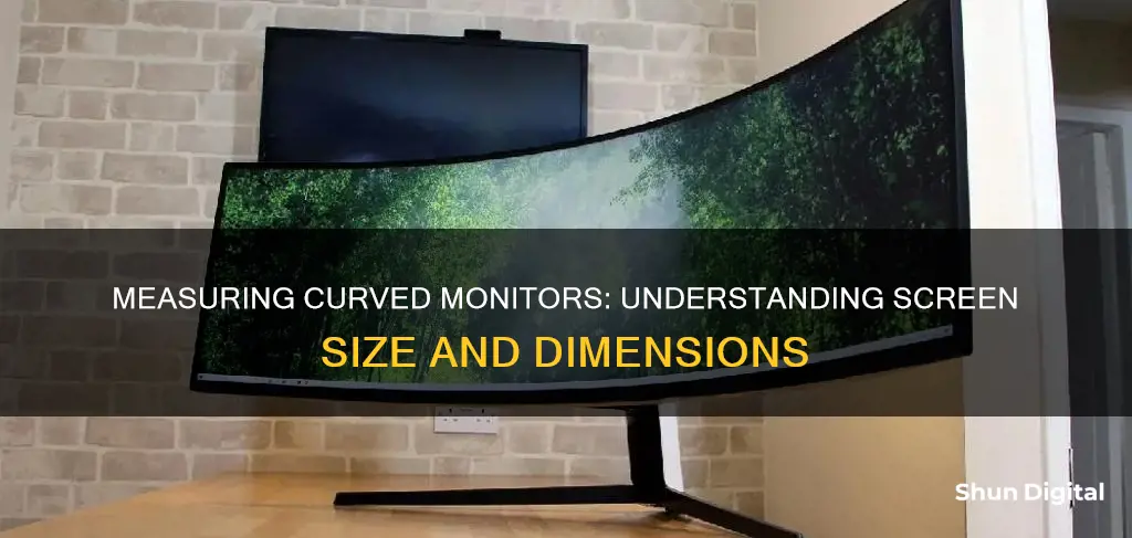 how to measure curved monitor size