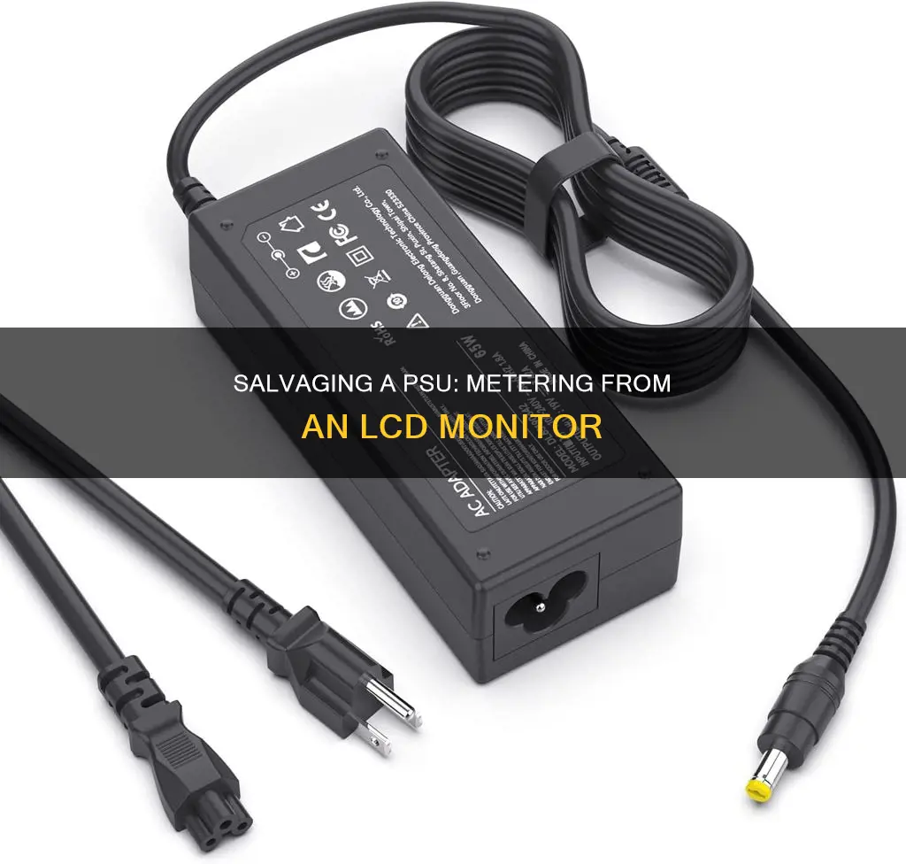 how to meter a psu from lcd monitor