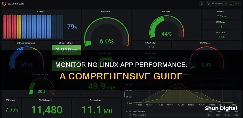 how to monitor application performance in linux