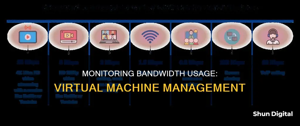 how to monitor bandwidth usage by virtual machine