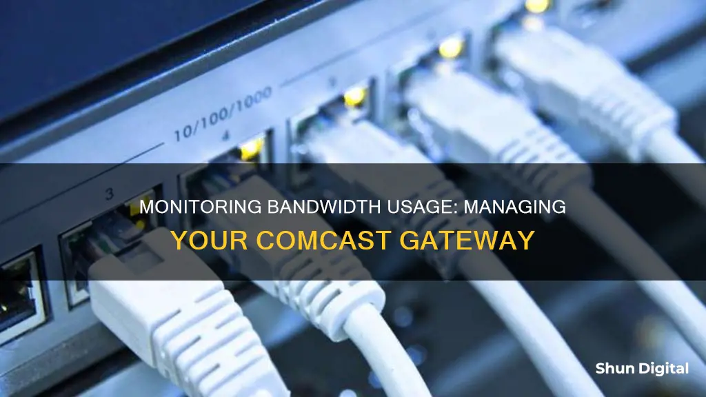 how to monitor bandwidth usage comcast gatewat