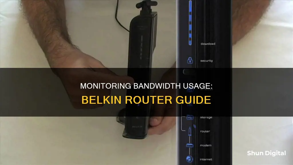 how to monitor bandwidth usage on belkin router