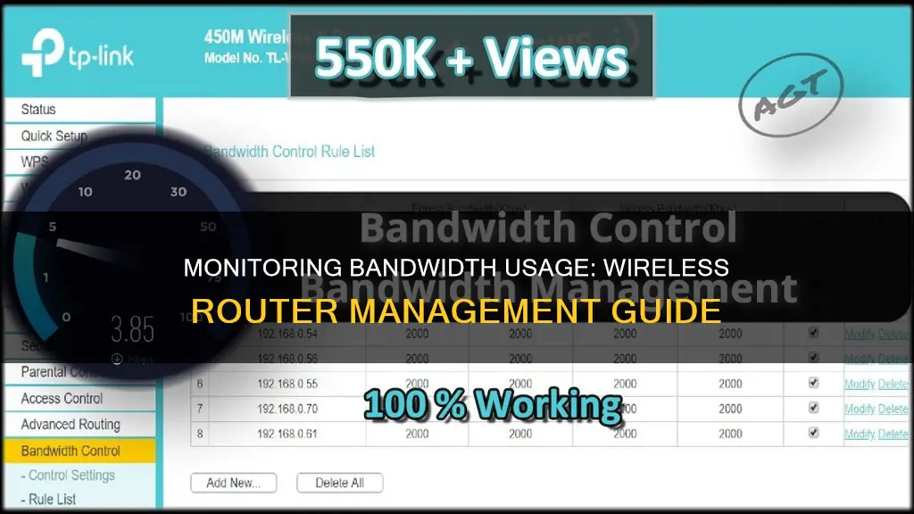 how to monitor bandwidth usage on your wireless router