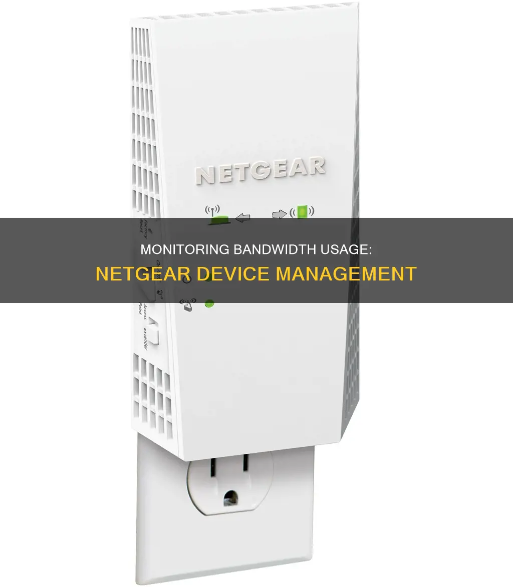 how to monitor bandwidth usage per device netgear