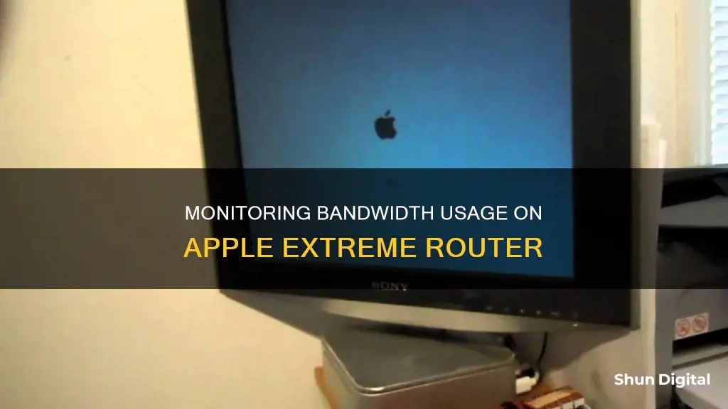 how to monitor bandwith usage on apple extremem router