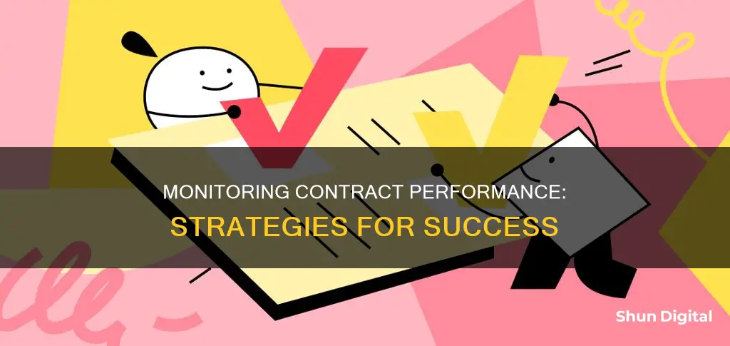 how to monitor contract performance