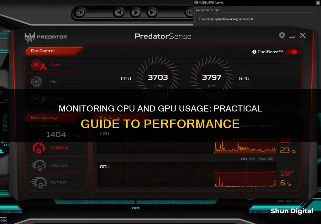 how to monitor cpu and gpu usage