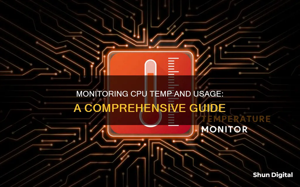 how to monitor cpu temp and usage