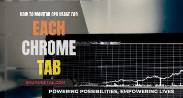 Monitoring Chrome's CPU Usage: Tab-Specific Performance Insights