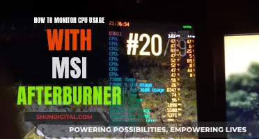 Monitoring CPU Usage: MSI Afterburner Guide