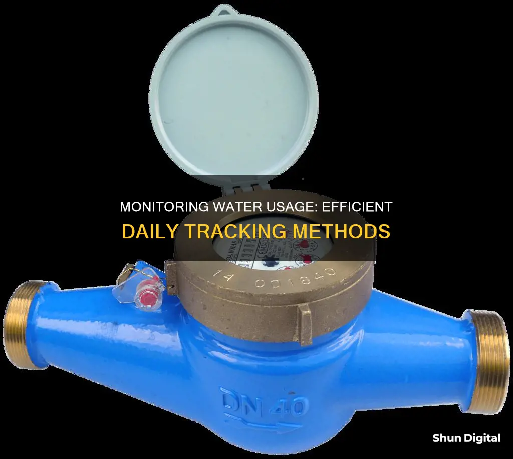 how to monitor daily water usage