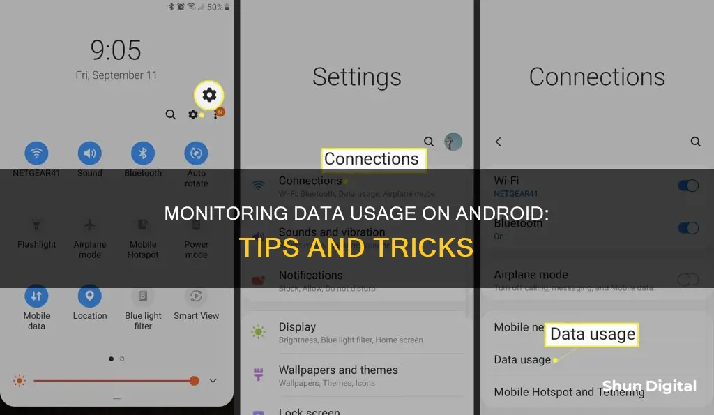 how to monitor data usage android