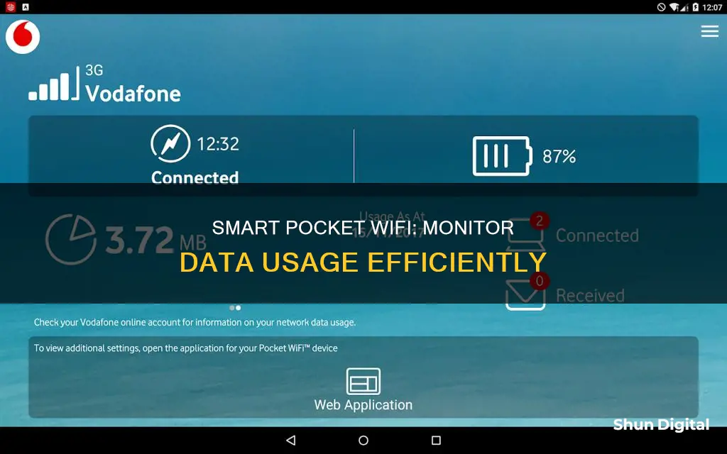 how to monitor data usage in smart pocket wifi