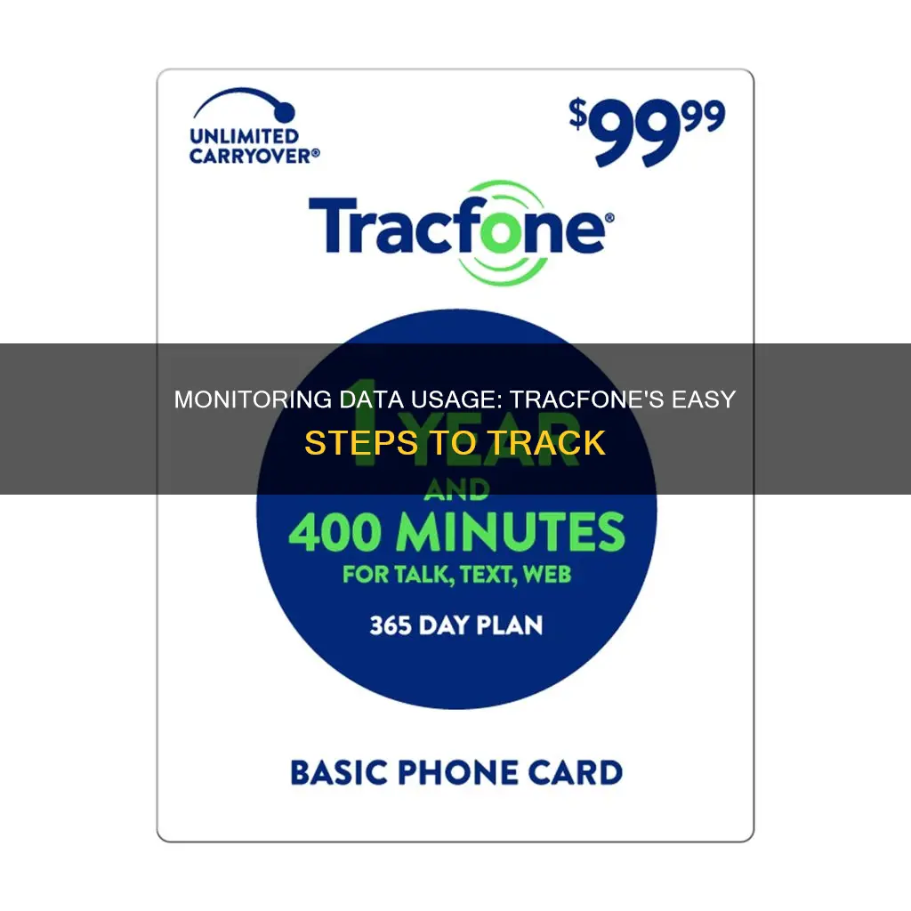 how to monitor data usage on tracfone