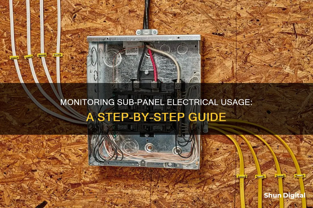 how to monitor electrical usage of a sub panel