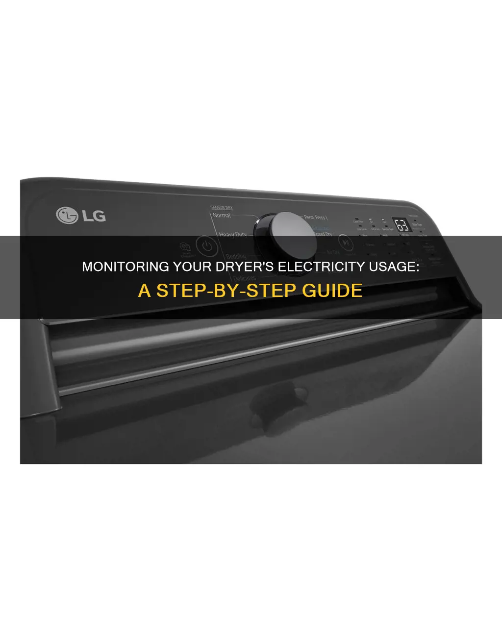 how to monitor electricity usage of a dryer