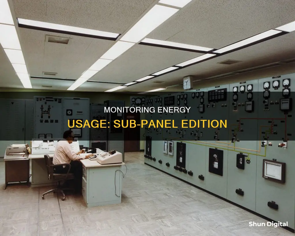 how to monitor energy usage on a sub panel