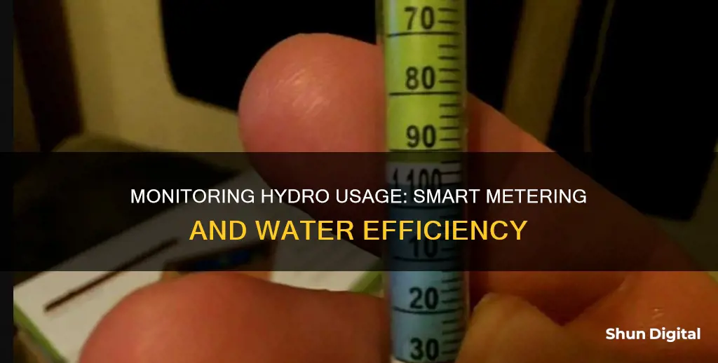 how to monitor hydro usage