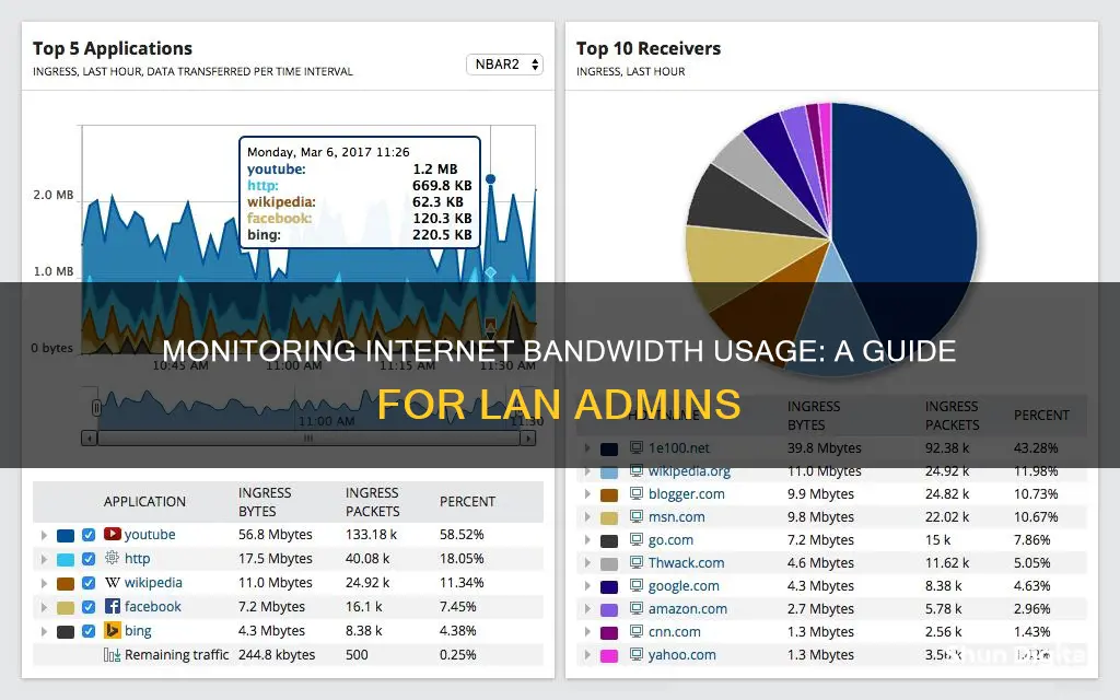 how to monitor internet bandwidth usage in lan