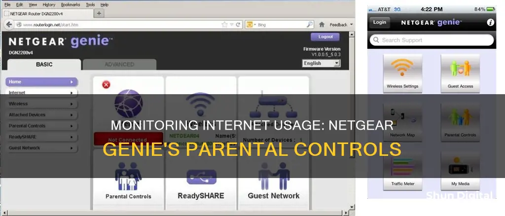 how to monitor internet usage in netgear genie