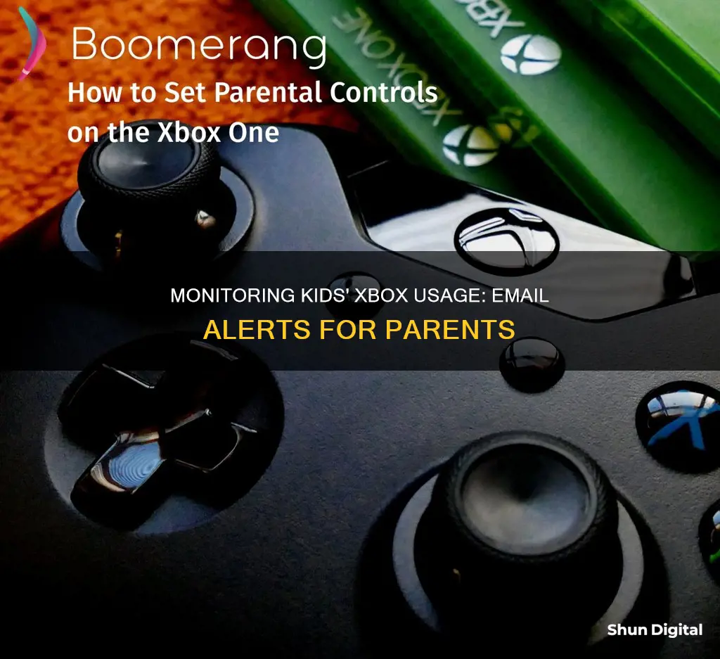 how to monitor kids xbox usage through email