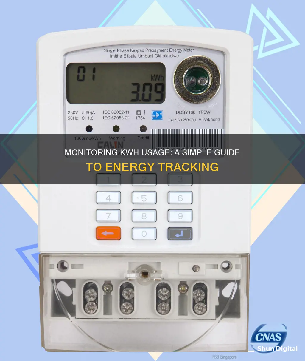 how to monitor kwh usage