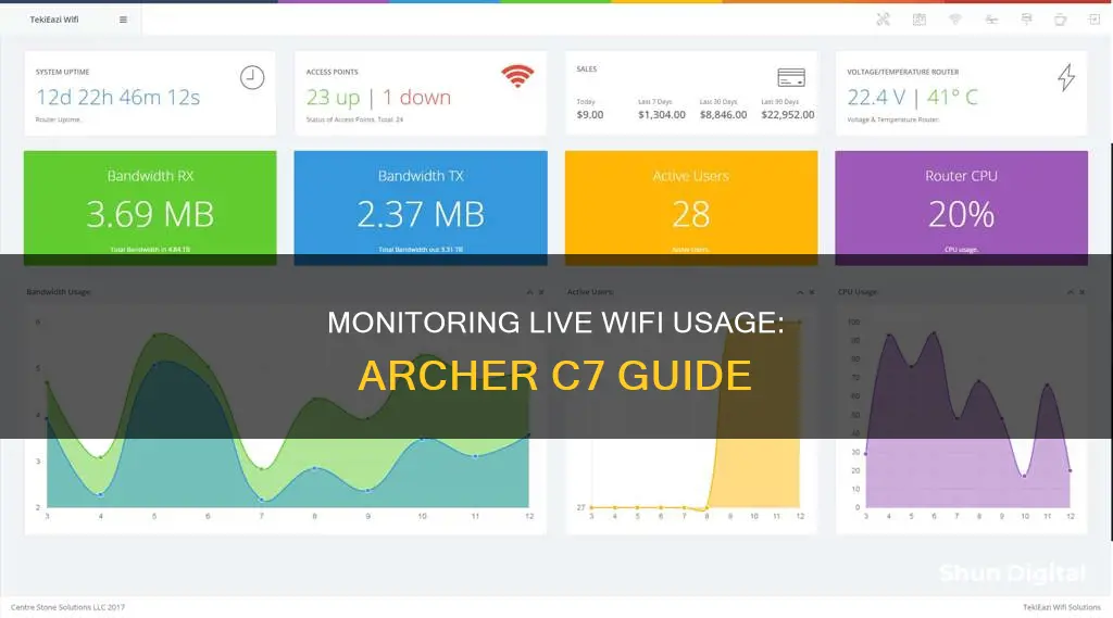 how to monitor live wifi usage with the archer c7