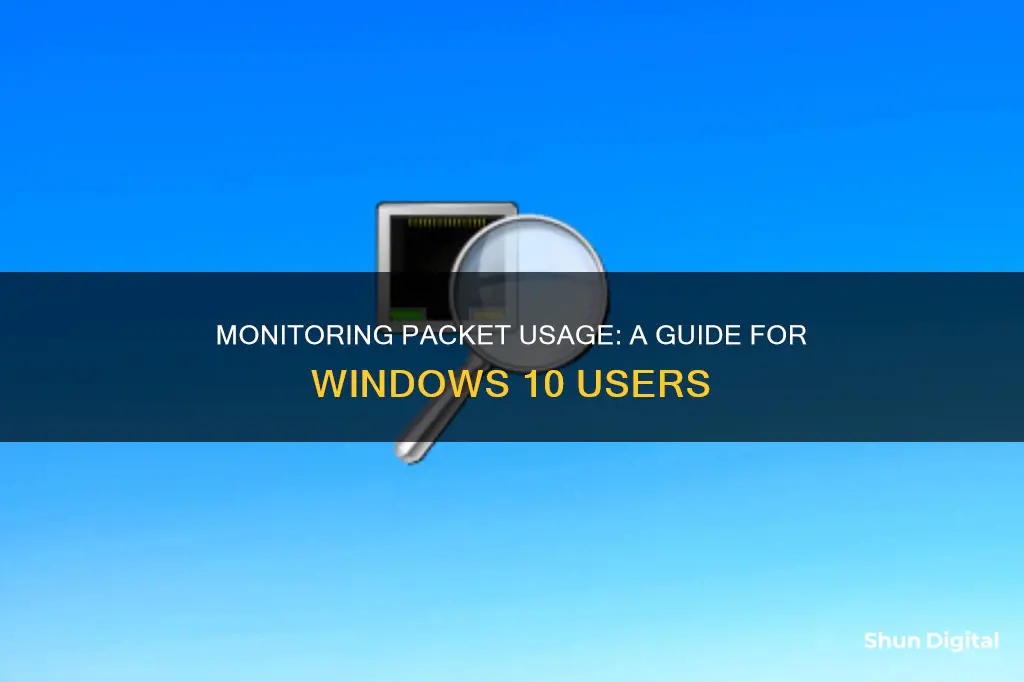 how to monitor packet usage win10