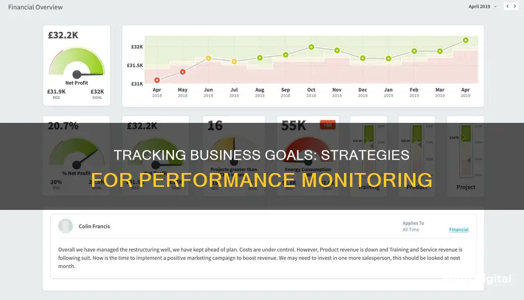 how to monitor performance against business goals