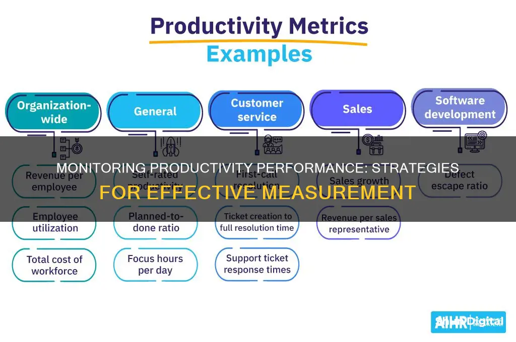 how to monitor productivity performance