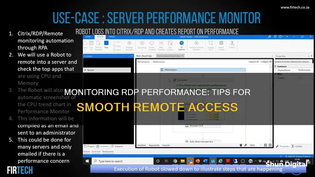 how to monitor rdp performance