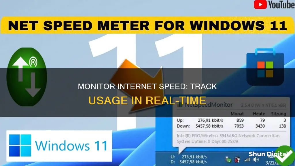 how to monitor real time internet speed usage