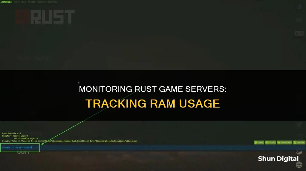 how to monitor rust ram usage gameservers