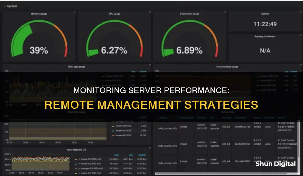 how to monitor server performance remotely