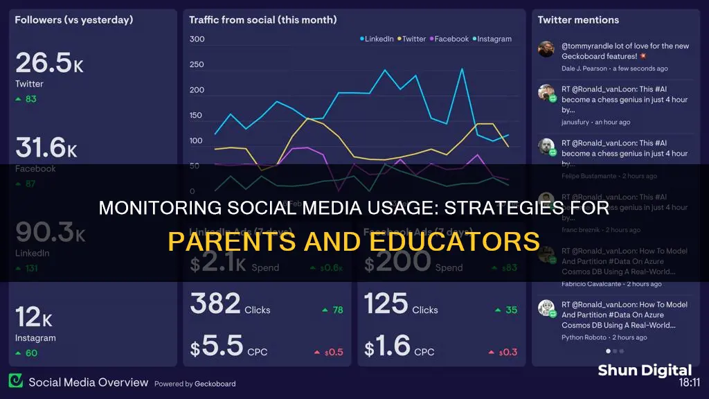 how to monitor social media usage