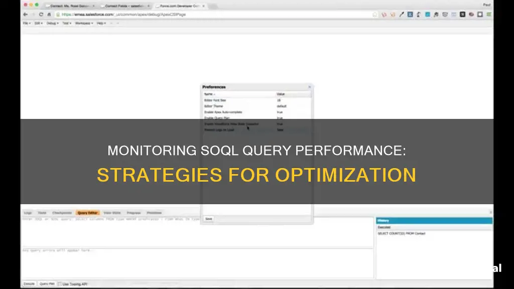 how to monitor soql query performance