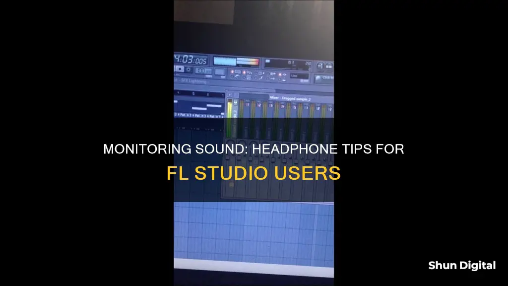 how to monitor sound with headphones fl studio