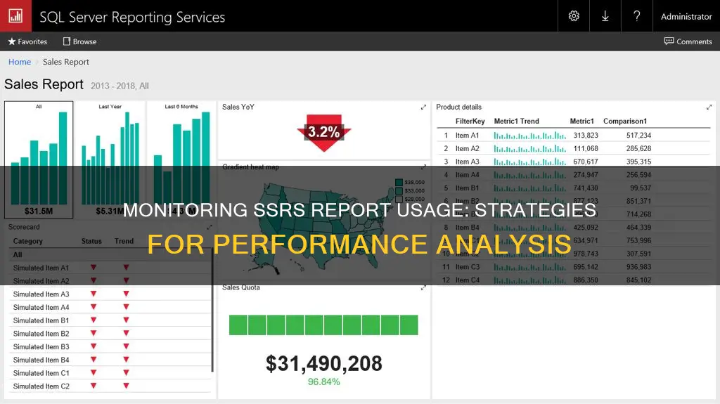 how to monitor ssrs report usage